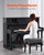 Piano Bench, 22" x 13" x 19.3", Keyboard Piano Chair with 19.3"-22.8" Adjustable Height, Padded Cus E415-DCWXGQZDSMKDIXZ9TV0