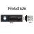 12v Car Multimedia Stereo Bluetooth MP3 Player FM Radio Receiver Steering Wheel Black K484-PAU_0GHCG8E2