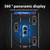 360 Panoramic Camera All-round Wired Ahd720 Dash Cam Night Vision Waterproof for Android Black K484-PAU_0G4BA478
