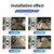 360 Panoramic Camera All-round Wired Ahd720 Dash Cam Night Vision Waterproof for Android Black K484-PAU_0G4BA478
