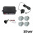 Color Name: Silver - HIPPBQCC Car Parking Sensor Kit 4 Sensors Buzzer 22mm Reverse Backup Radar Sou F640-12000038714128617