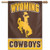 Wyoming Cowboys Banner 28x40 Vertical - Special Order Z157-3208528691