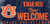 Auburn Tigers Sign Wood 12x6 Fans Welcome Design Z157-7846014532