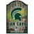 Michigan State Spartans Sign 11x17 Wood Fan Cave Design - Special Order Z157-3208594752