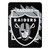 Las Vegas Raiders Blanket 46x60 Micro Raschel Dimensional Design Rolled Z157-9060433149