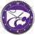 Kansas State Wildcats Round Chrome Wall Clock Z157-1094327976