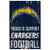 Los Angeles Chargers Sign 11x17 Wood Proud to Support Design Z157-3208588123