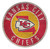 Kansas City Chiefs Sign Wood 12 Inch Round State Design Z157-7846020219