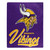 Minnesota Vikings Blanket 50x60 Raschel Signature Design Z157-9060427009