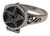 size 8 Pentagram Poison ring sterling H558-JRPOI8