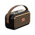Color: ONYX BLACK - Volto Vintage Retro Look Wireless Speaker K290-51156098941201