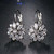 Color: SILVER TONE - Snowflowers Lovely Drop Earrings In 3 Tones K290-44020104397073