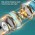 Luminous Subwoofer In-ear Headphones 3.5mm Jack Noise Cancelling Sport Earbuds with Microphone K484-PEL_0N5BQFUV