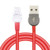 Size: 1m, Model: Android header-Red, Color:  - Rotating magnetic data line three-in-one blind magne Q119-CJSJSJSJ00646-1m-Android header-Red