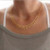 Color: SILVER - Julius 18 kt Gold Filled Necklace And Bracelet Set K290-51525441192209