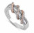 Color: TWO TONE SILVER/ROSE GOLD,Size: 7 - Prosper Rings In Various Colors And Combinations K290-47681767637265