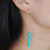 Tribal Spirit Turquoise Gold Plated Earrings K290-1280324460