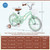 16 Inch Kids Bike with Adjustable Seat and Bell for Kids 3-8 Years Olds-16 inches - Color: Green -  D681-TS10086GN-16