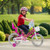 Kids Bike 16 Inch with Training Wheels and 2 Brake System for 4-7 Years Old - Color: Rose Red - Siz D681-TS10239RO-16