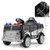 12V Battery Powered Electric Vehicle with 3 Speeds and Megaphone-Black - Color: Black D681-TQ10291US-DK