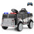 12V Battery Powered Electric Vehicle with 3 Speeds and Megaphone-Black - Color: Black D681-TQ10291US-DK