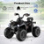 12V Kids Ride On ATV 4 Wheeler with MP3 and Headlights-Solid Black - Color: Solid Black D681-TQ10077US-NB