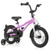 Kids Bike 14-Inch Children Training Bicycle with 2 Brake for 3-5 Years Old - Color: Purple - Size:  D681-TS10243PU-14
