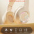 Color: Beige - M3 Light-emitting Bluetooth Headset Folding LED Card Wireless Headset TYPE-C Chargin F640-12000035647735968