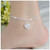 Glowing Heart Crystal Anklet F369-8521614736