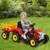 12V Ride on Tractor with 3-Gear-Shift Ground Loader for Kids 3+ Years Old-Red - Color: Red D681-TY327774US-RE