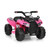 6V Kids ATV Quad Electric Ride On Car with LED Light and MP3-Pink - Color: Pink D681-TQ10019US-PI