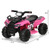 6V Kids ATV Quad Electric Ride On Car with LED Light and MP3-Pink - Color: Pink D681-TQ10019US-PI