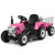 12V Ride on Tractor with 3-Gear-Shift Ground Loader for Kids 3+ Years Old-Pink - Color: Pink D681-TY327774US-PI