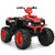 12V Kids Ride on ATV with LED Lights and Treaded Tires and LED lights-Red - Color: Red D681-TY327798RE