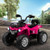 12V Kids Ride On ATV 4 Wheeler with MP3 and Headlights-Pink - Color: Pink D681-TQ10077US-PI