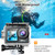 Action Camera 5K 30FPS 48MP WiFi Waterproof 30M Underwater Camera 2 Inch 1080P HD Touch Screen Spor K484-PEL_0QLBRE48