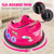 12V Electric Ride On Car with Remote Control and Flashing LED Lights-Pink - Color: Pink D681-TQ10170US-PI