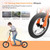 Height Adjustable Kid Kick Scooter with 12 Inch Air Filled Wheel-Orange - Color: Orange D681-TQ10033OR