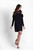 black - Short dress model 127300 IVON U704-127300
