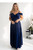 navy blue - Long dress model 208857 With You U704-208857