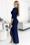 navy blue - Long dress model 177050 Numoco U704-177050