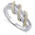 Color: TWO TONE SILVER/GOLD,Size: 10 - Prosper Rings In Various Colors And Combinations K290-47681767506193