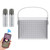 Home Mini Karaoke Speaker Kit Wireless Bluetooth-compatible Dual Microphone Speaker Small Audio Ktv K484-PEL_0OQMCZAV