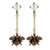 Pearl Inlaid Vintage Bee Dangling Fashion Costume Earrings A392-fear3370