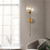 Modern Style Wholesale Home Light Minimalist Glass Ball Wall Lamp - Clear A392-flig0123