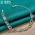 DOTEFFIL 925 Sterling Silver Square inlaid With Multi-color AAA Zircon Bracelet Chain For Woman Eng F640-3256803502796432