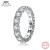 AnuJewel  4mm D Color Moissanite Eternity Band Ring 925 Sterling Silver Wedding Rings For Women Jew F640-3256804152730193