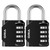 ORIA Combination Padlock 2PCS Password Locks 4 Digit Waterproof Outdoor Lock For Door Suitcase Bag  F640-3256806955739839