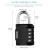 ORIA Combination Padlock 2PCS Password Locks 4 Digit Waterproof Outdoor Lock For Door Suitcase Bag  F640-3256806955739839