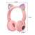 STN26 Headphones With Built-in Microphone Colorful Lights Cat Ear Shape Over Ear Wireless Headphone K484-PEL_0QPLZLV8